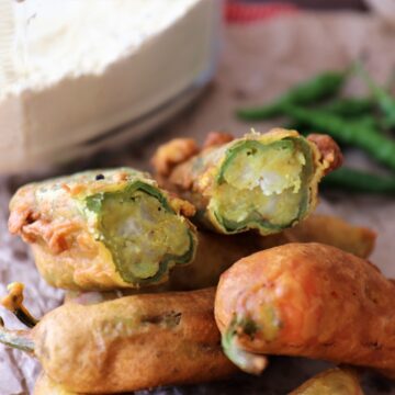 Jalapenos stuffed with potatoes