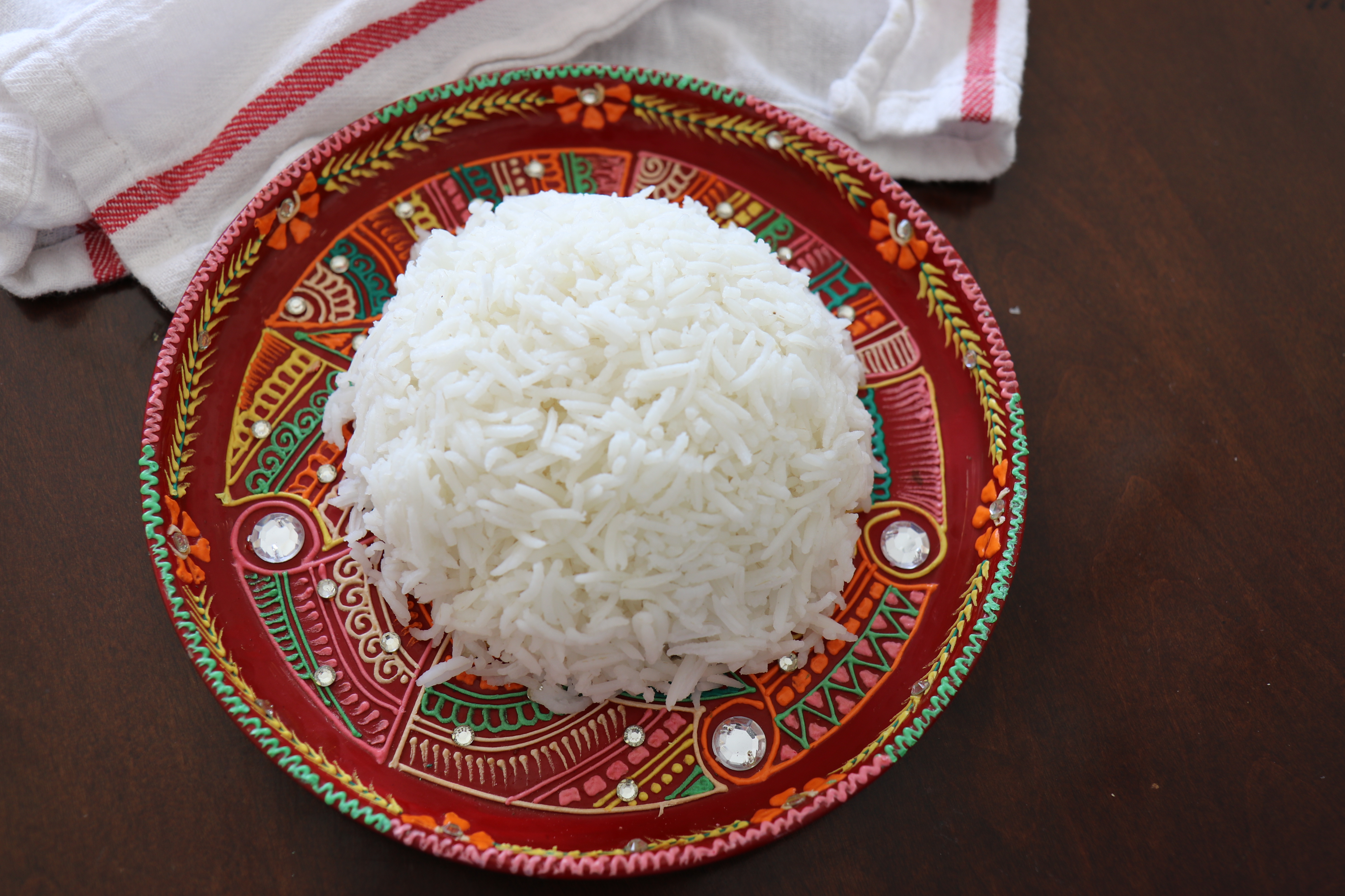 Rice in microwave