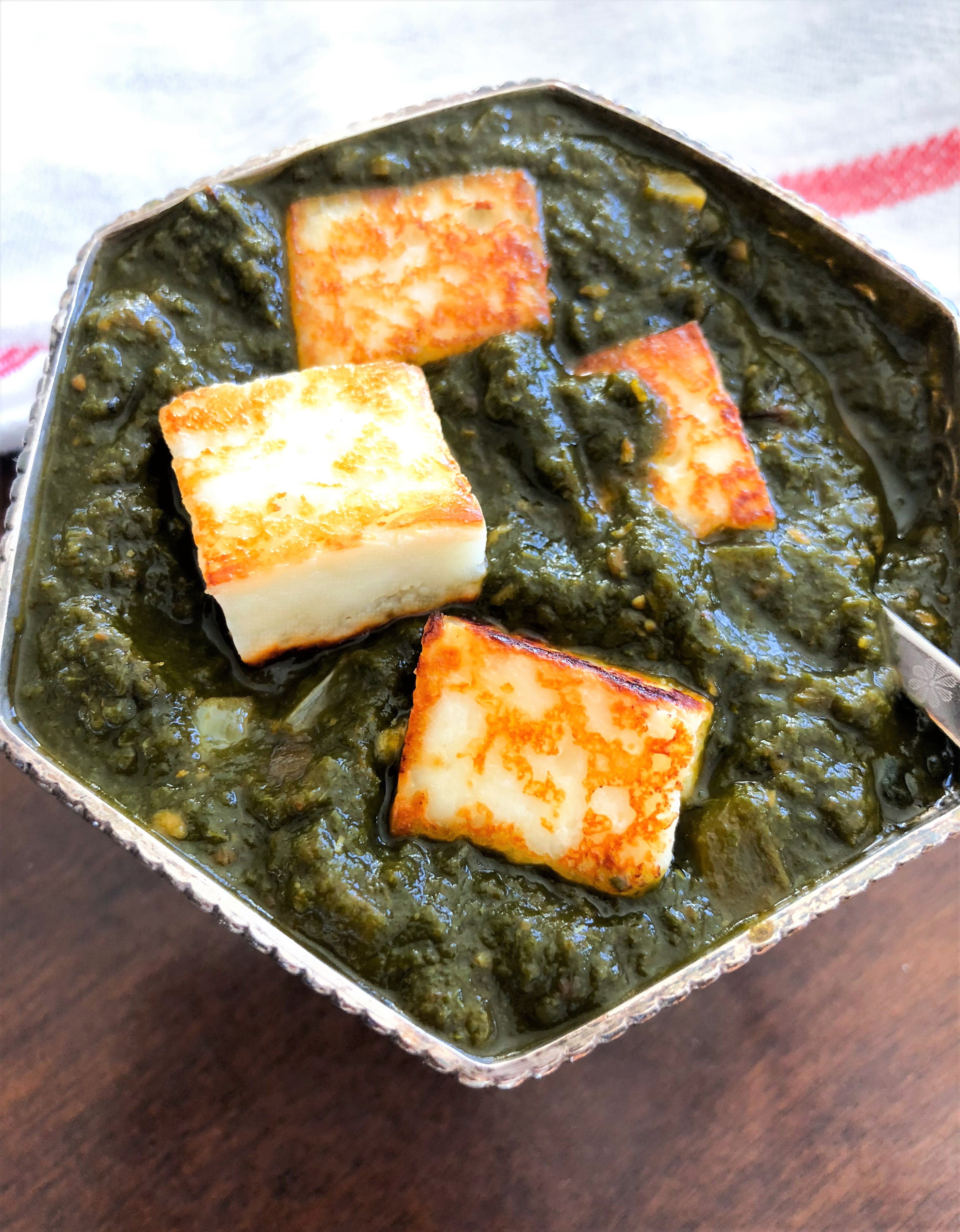 Palak Paneer or Spinach Paneer