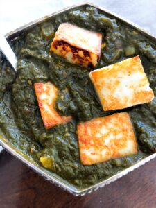 Spinach and paneer