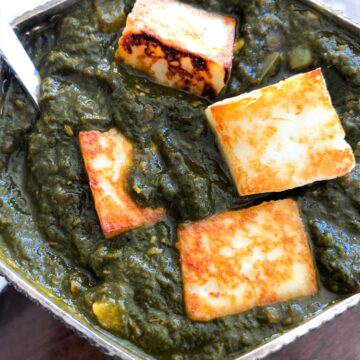 Spinach and paneer