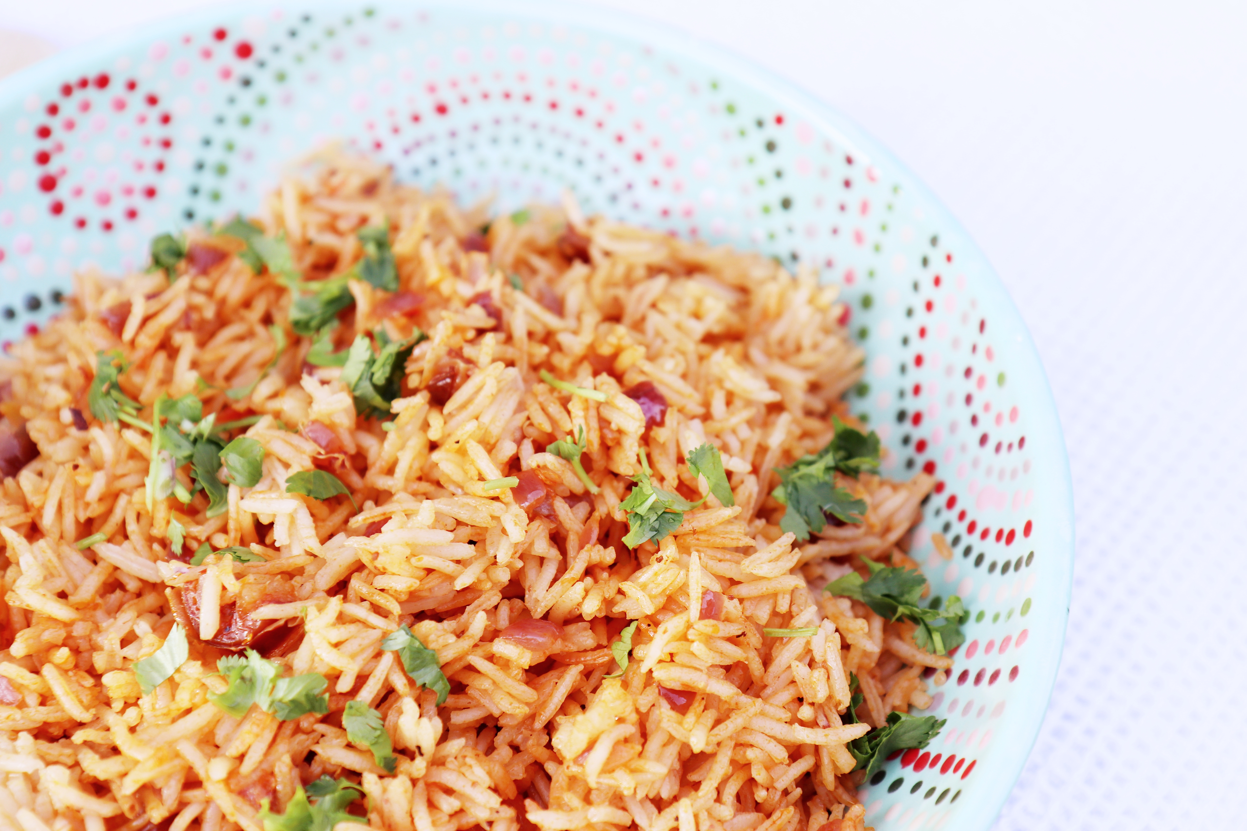 Harissa and orange scented rice with dates