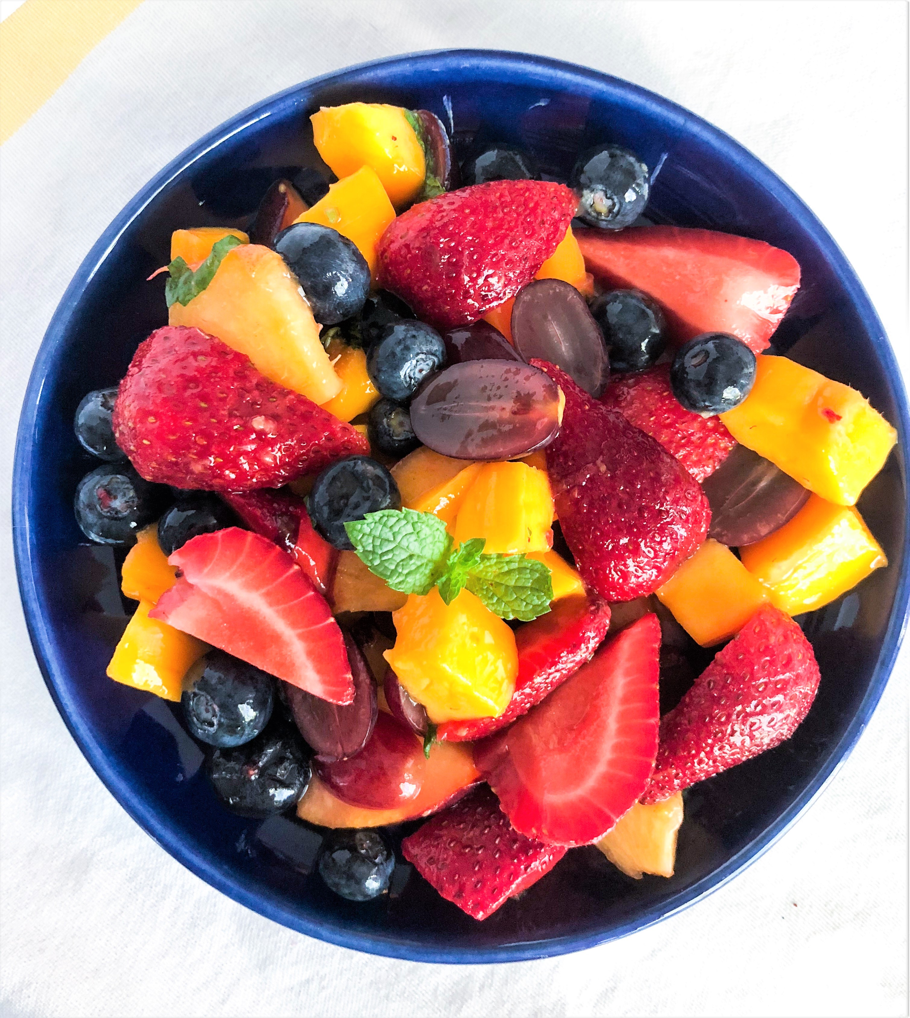 Summer Fruit Salad (with Honey Lime Dressing) - Spend With Pennies