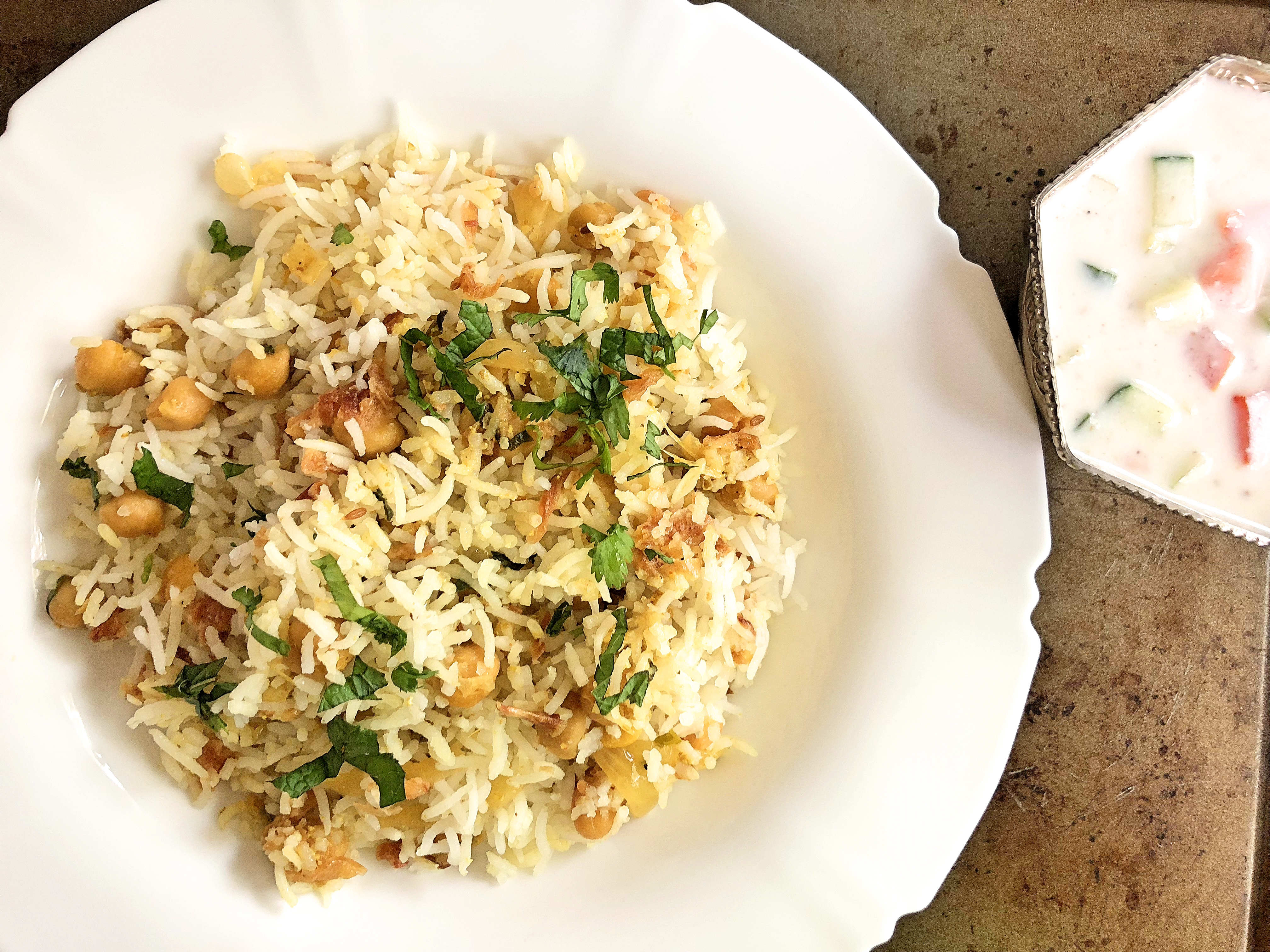 Chana masala biryani featured image