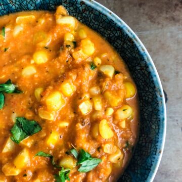 Creamy Fresh Sweet Corn Curry