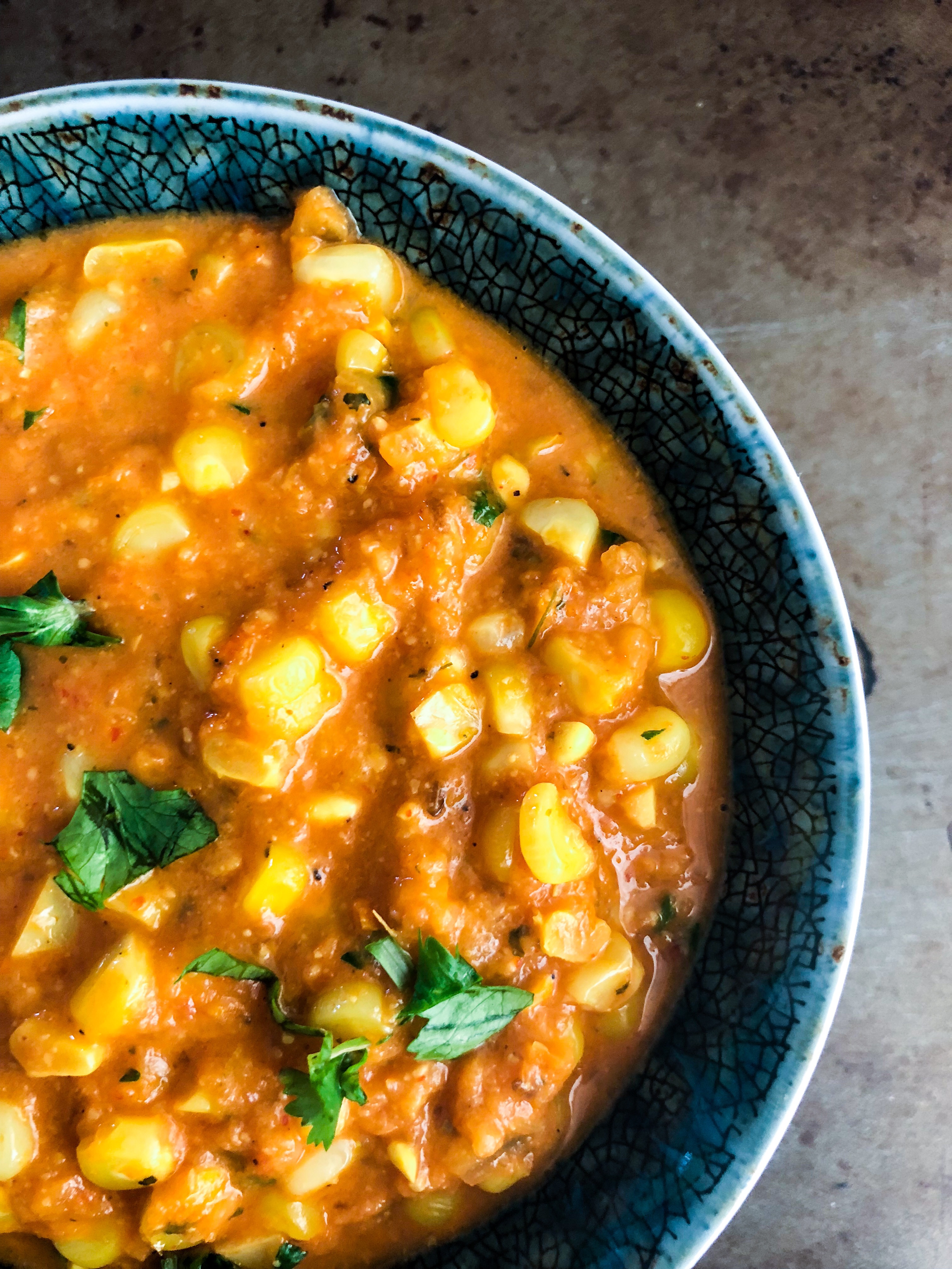 Creamy Fresh Sweet Corn Curry