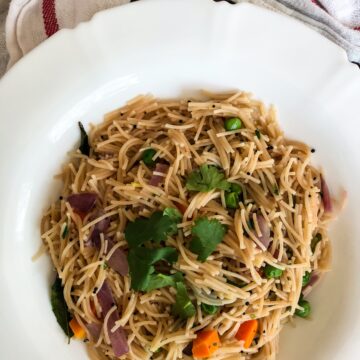 Namkeen Sewiyan Savory Whole Wheat Vermicelli with carrots and peas