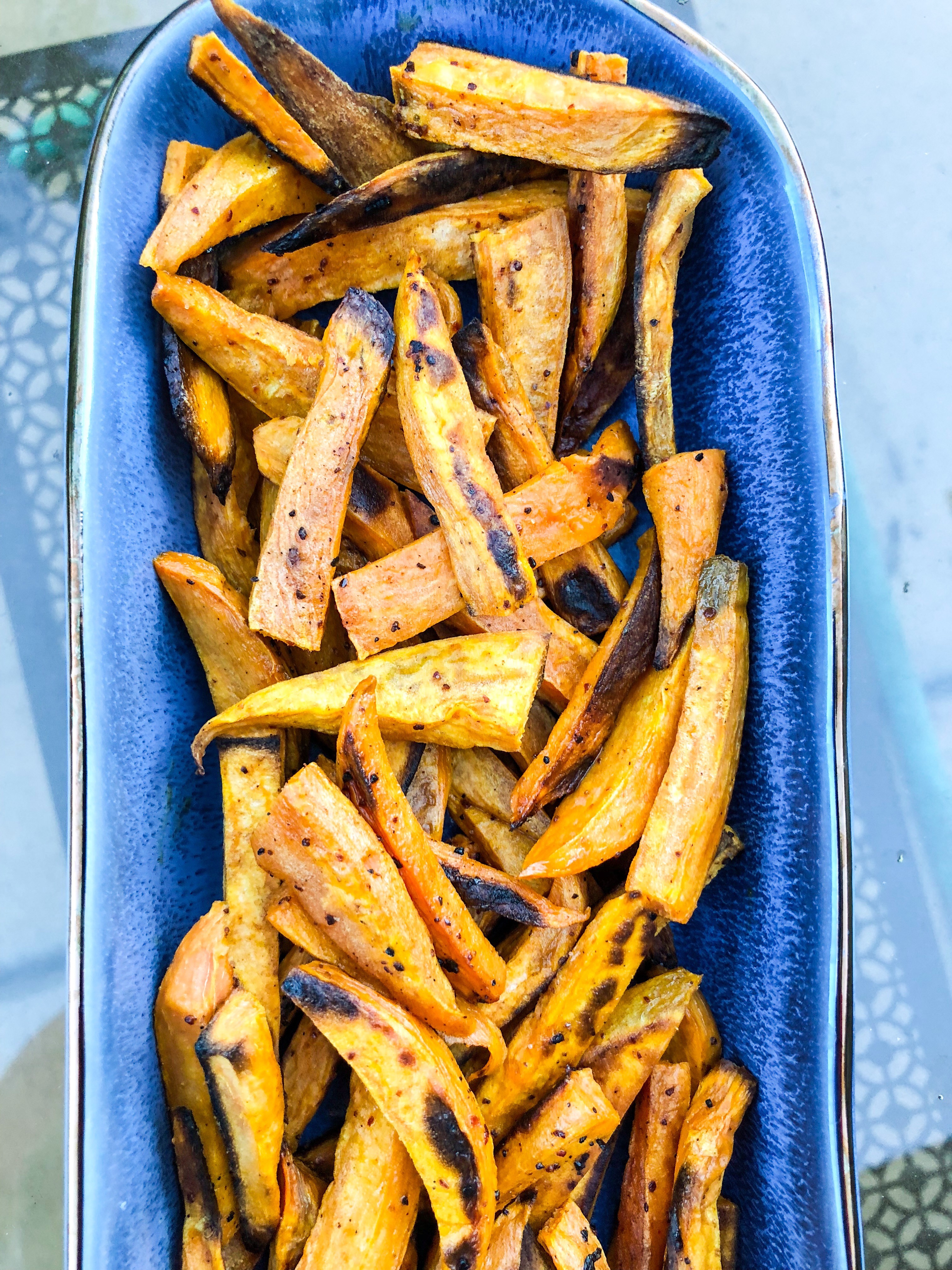 3 ingredient Oven Baked Healthy Sweet Potato Fries