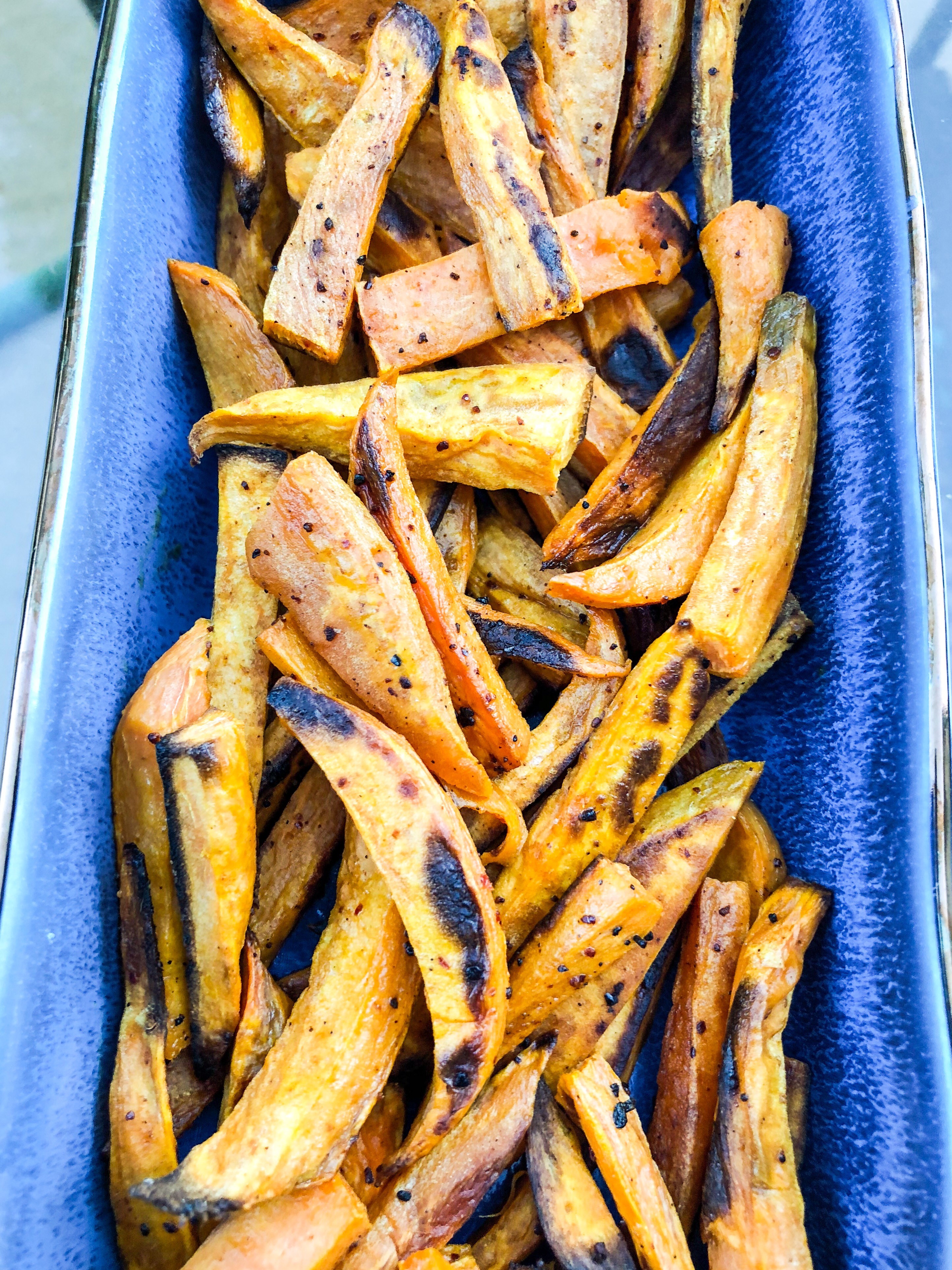 3 ingredient Oven Baked Healthy Sweet Potato Fries