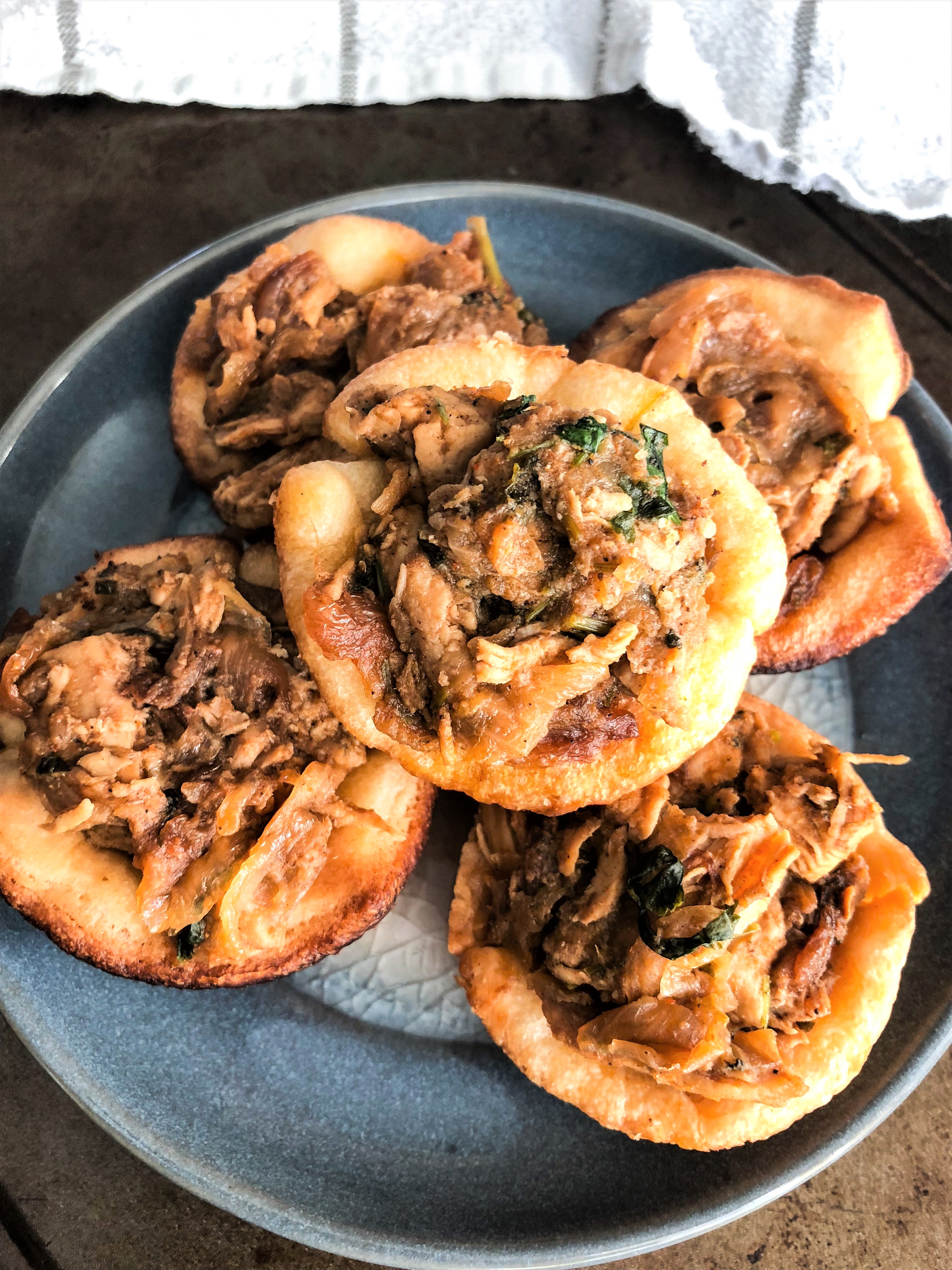 Coconut Chicken Cups with Indian spices