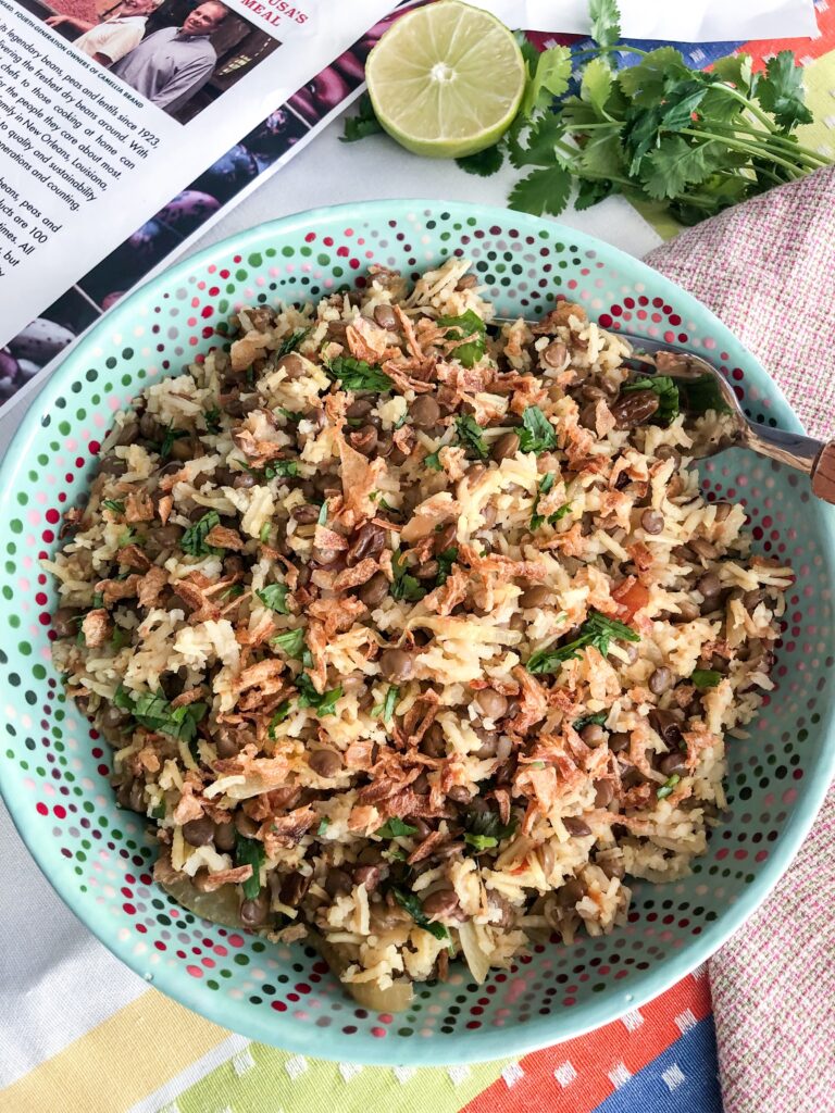 Meatless Monday Indian Style Lentils and Rice