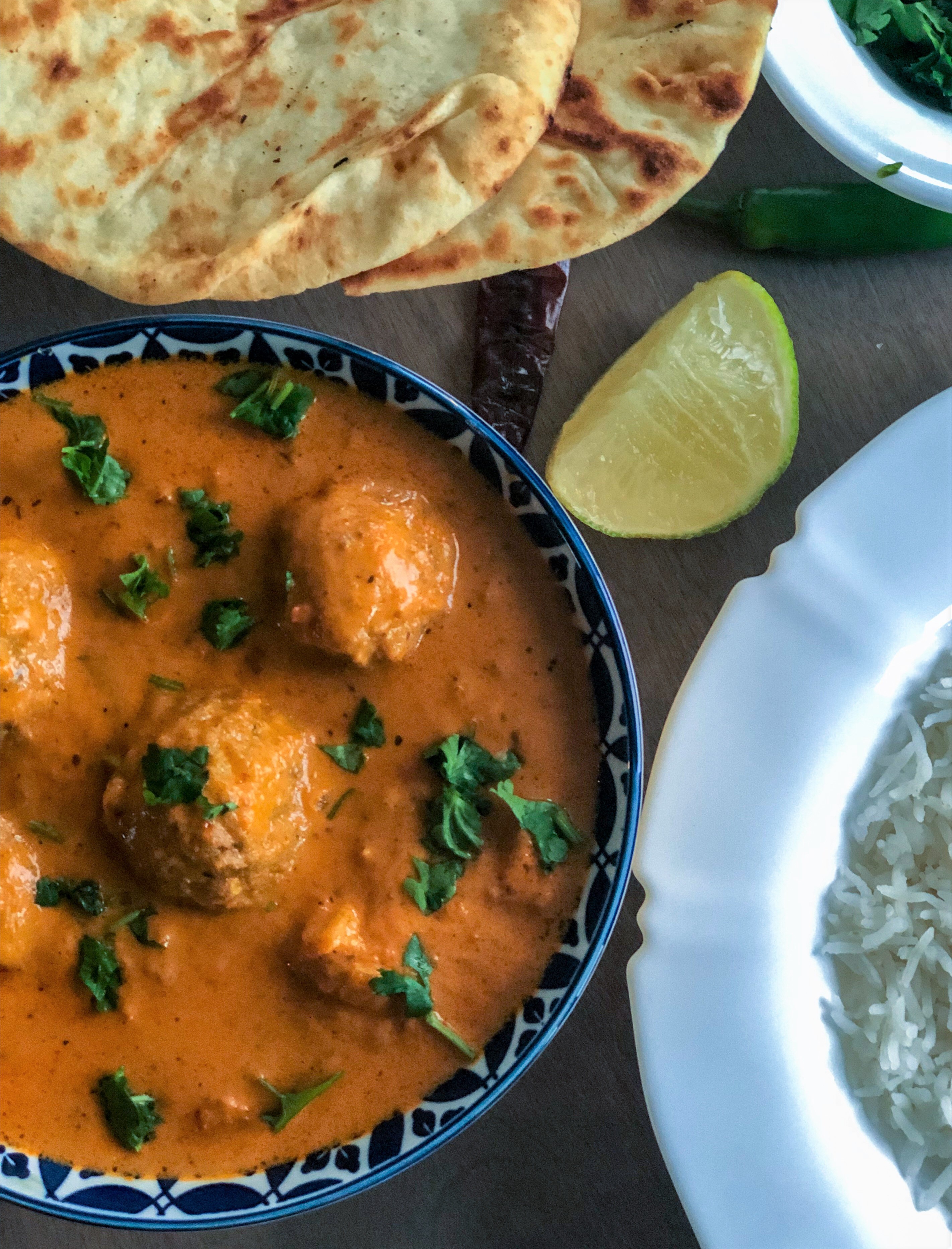 A semi homemade take on traditional Malai Kofta using froze meatless meatballs. Weekday fancy dinner solved. #recipes #easyrecipes#indianfood #curry