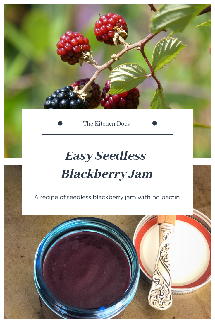 Easy Seedless Blackberry Jam Recipe And Summer Gardening - The Kitchen Docs