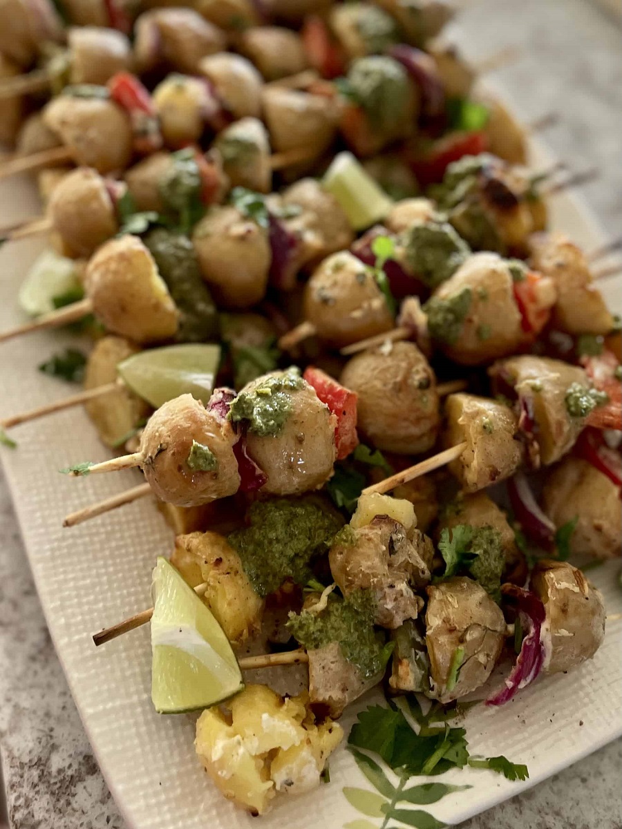 Easy Potato Tikka Kebabs Recipe The Kitchen Docs