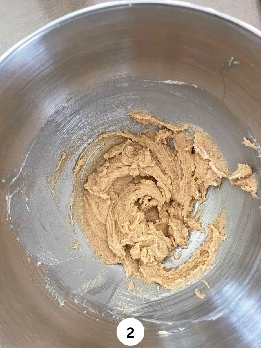 A mixture of brown sugar and butter whipped together.