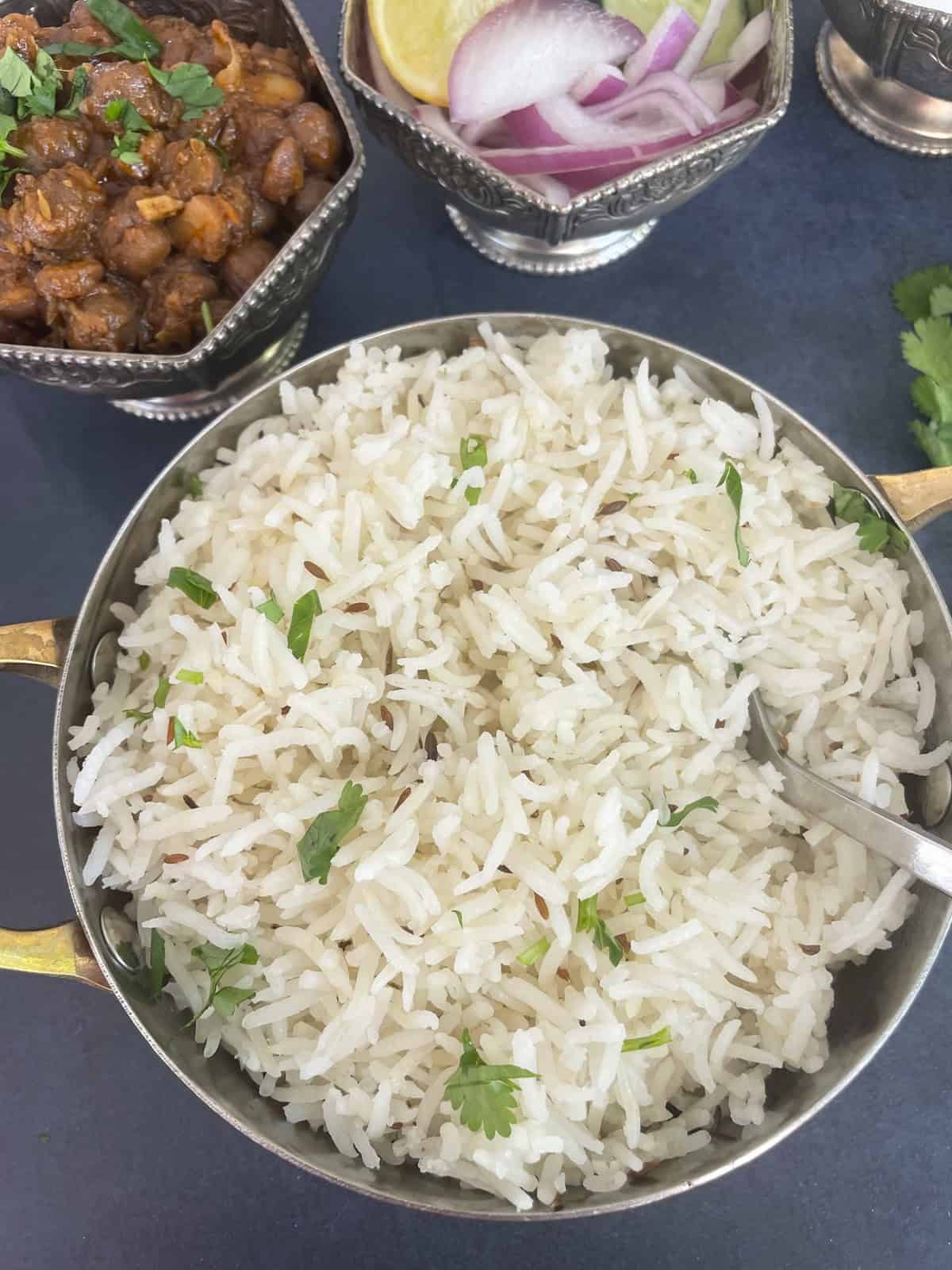 Indian Cumin Rice or Jeera Rice Recipe - The Kitchen Docs