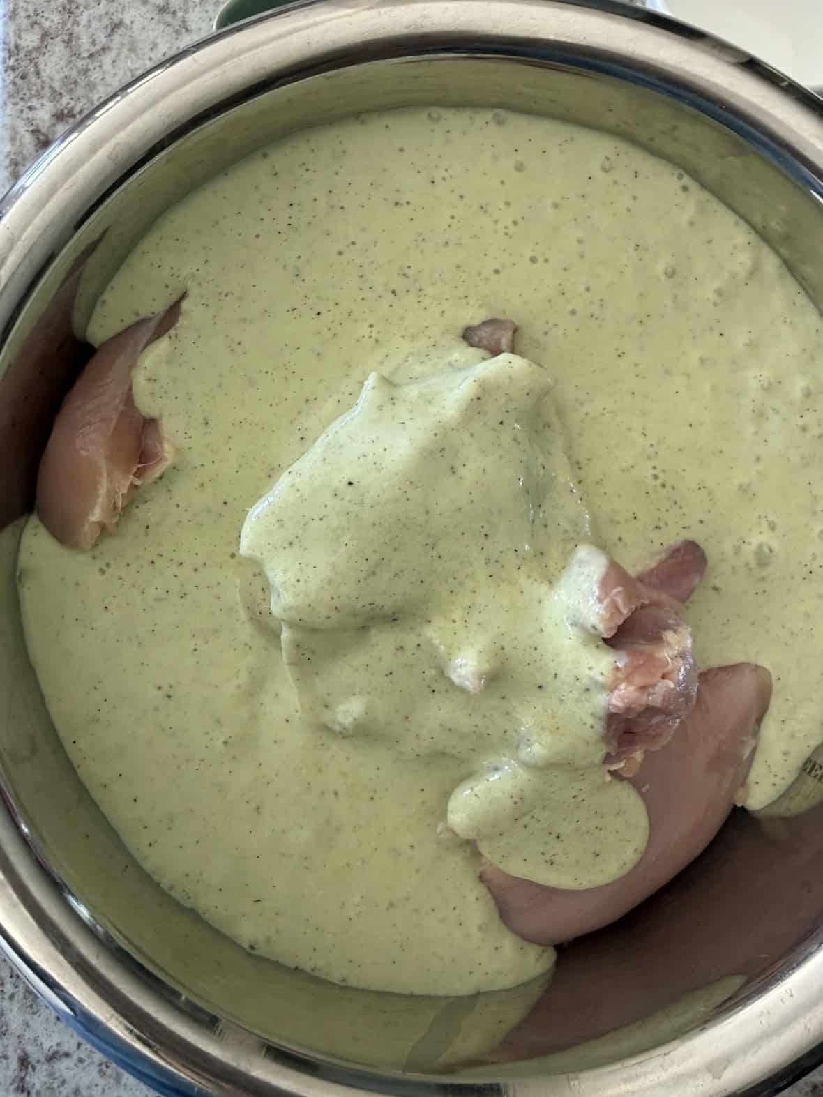 Yogurt and herb marinade for Afghani chicken without cashews